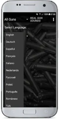 REAL GUN SOUNDS android App screenshot 1