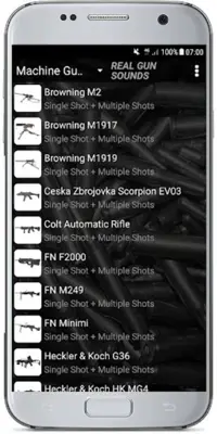 REAL GUN SOUNDS android App screenshot 4