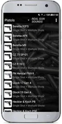 REAL GUN SOUNDS android App screenshot 5