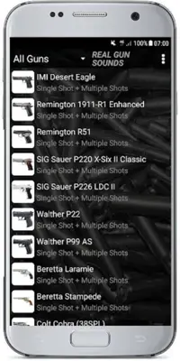 REAL GUN SOUNDS android App screenshot 7